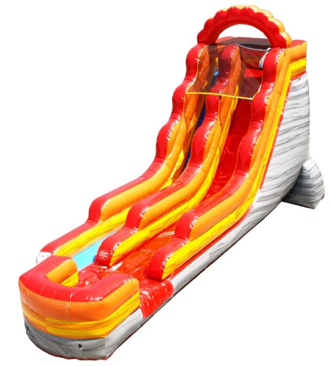 18' Fire Red Water Slide