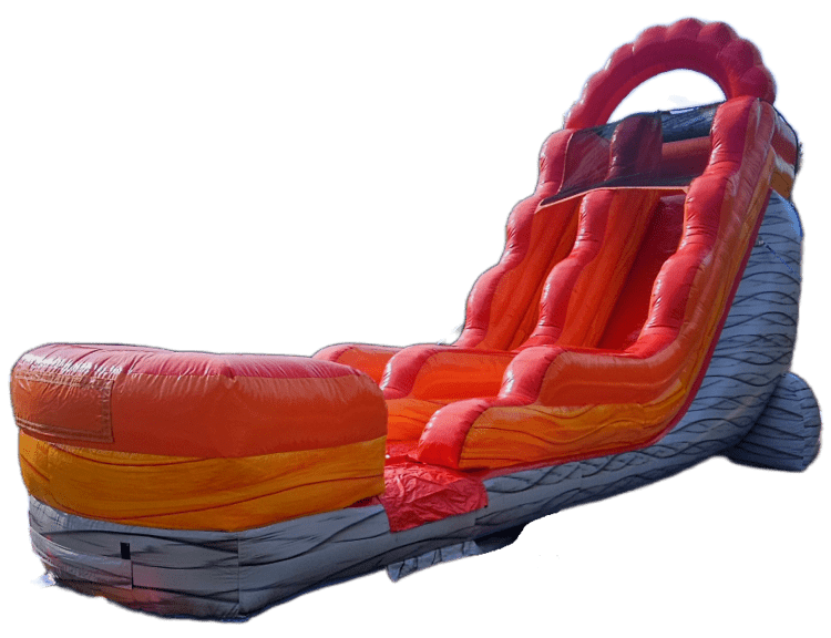 18' Fire Red Water Slide